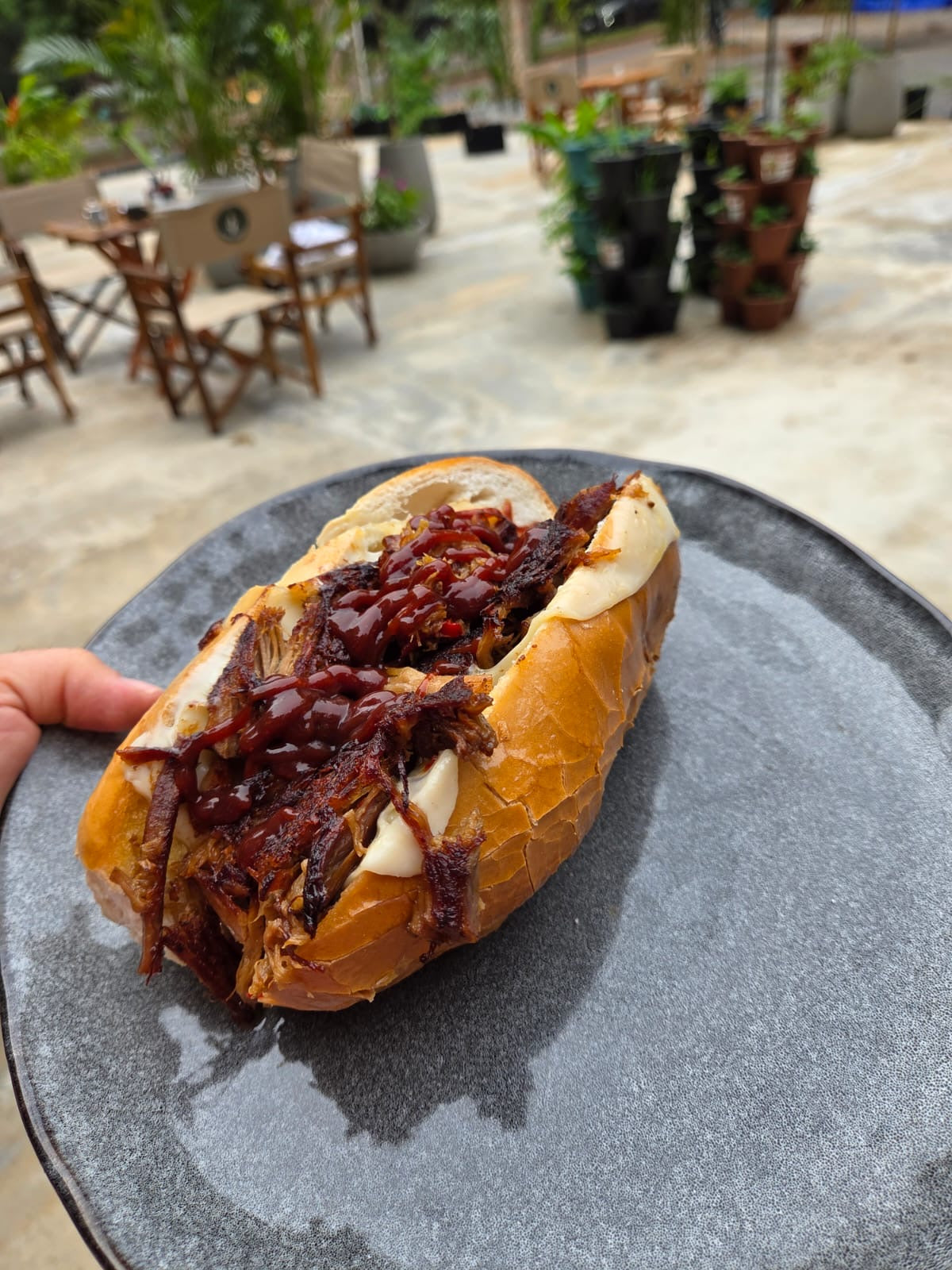 Sandwich de Costillita de Cerdo Desmechada
