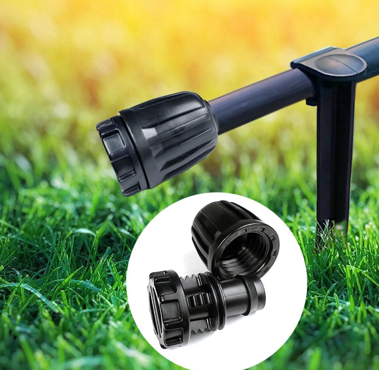 Combo de riego automático RainPoint Digital de 2 salidas + Kit de Riego de 16 bocas