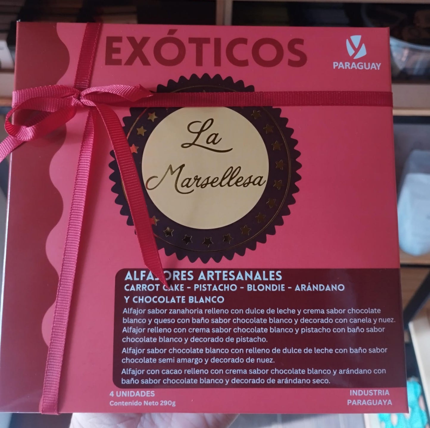 Caja de Alfajores Exóticos x4 unidades