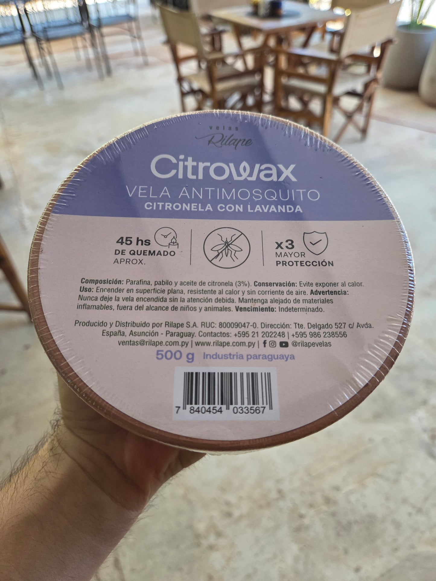 Vela Citrowax 500g