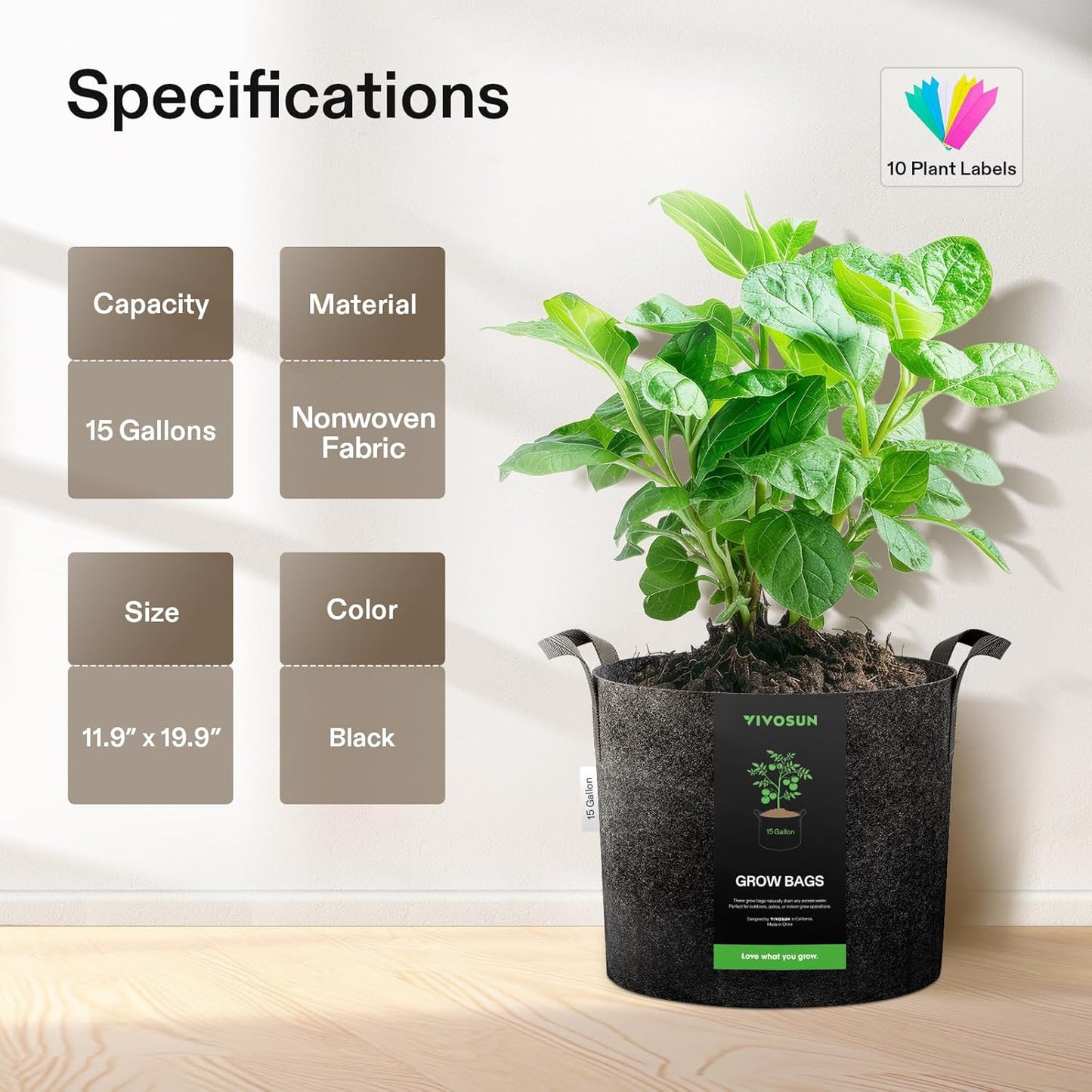 Bolsa de Cultivo (Grow Bag) Vivosun