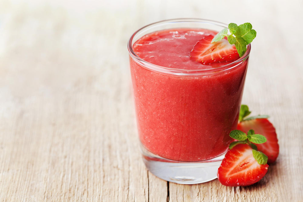 Jugo natural de frutilla