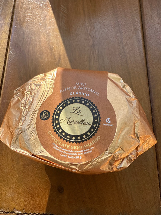 Mini Alfajor Clásico Chocolate Semi Amargo