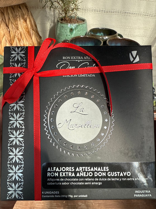 Caja de Alfajores Don Gustavo Ron Extra Añejo