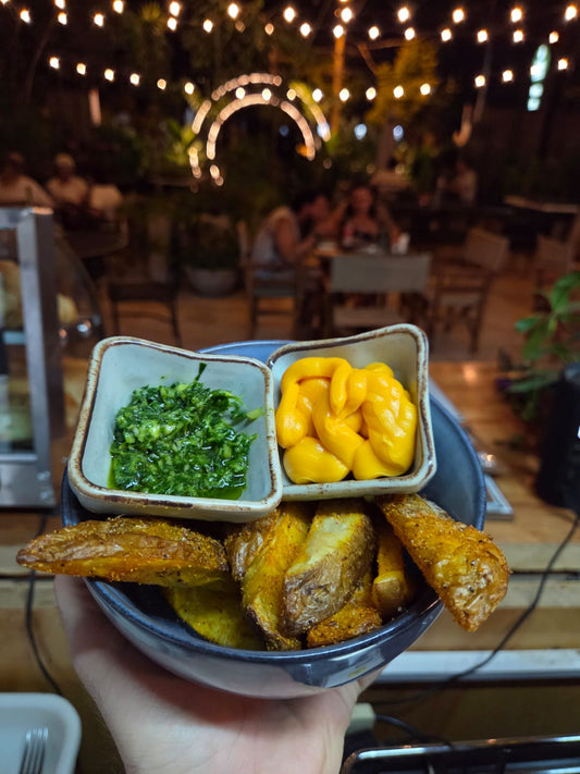 Papas Rústicas con Aglio e Olio