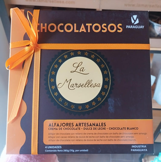 Caja de Alfajores Chocolatosos x4 unidades