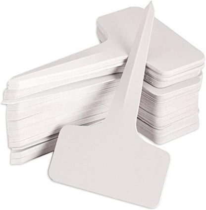 Etiqueta para Plantas tipo T blancas resistentes al agua 6 x 10cm (25 Pcs)