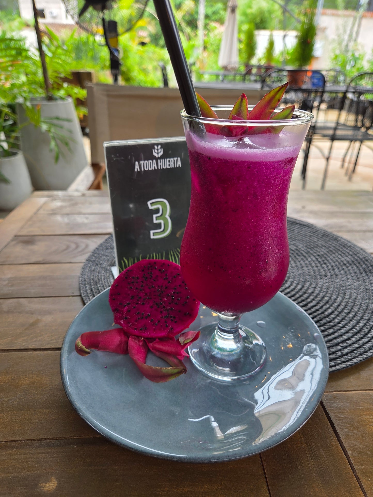 Vaso jugo de pitaya